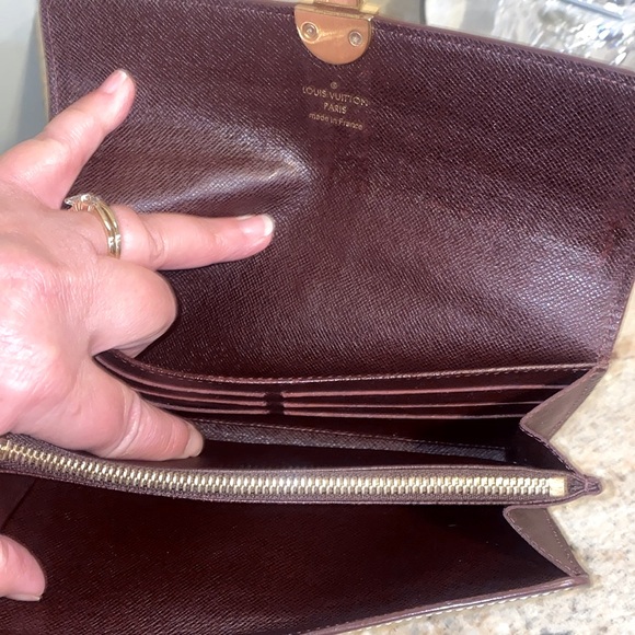 Louis Vuitton Tan Canvas & Leather Monogram Wallet - Picture 9 of 12